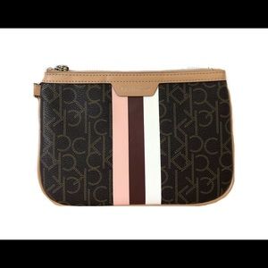 NWT Calvin Klein monogram wristlet